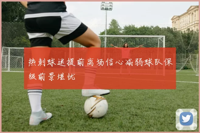 热刺球迷提前离场信心减弱球队保级前景堪忧